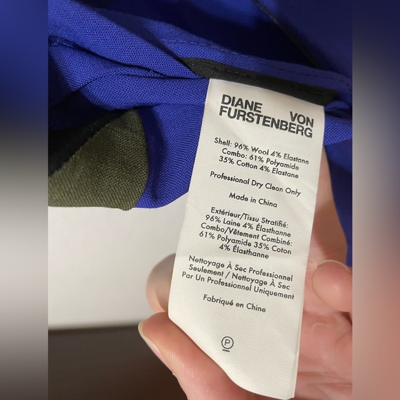 Diane Von Furstenberg Colorblock Midi Dress - Picture 4 of 5